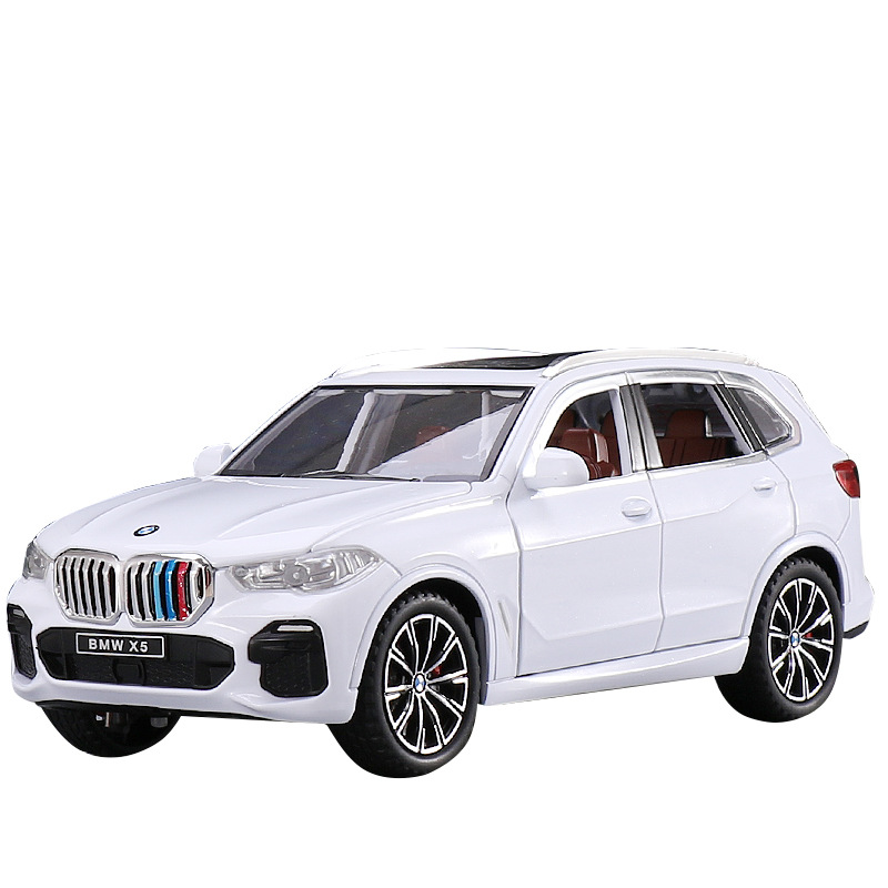 XINAO 1 | 24 BMW X5 합금 자동차 모델 HUILI 음향 광학 장난감 자동차 금속 오프로드 차량 도매 박스