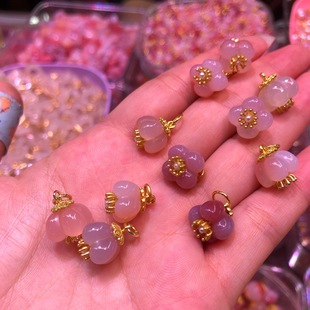 DIY accessories non red agate flower accessories carving pieces