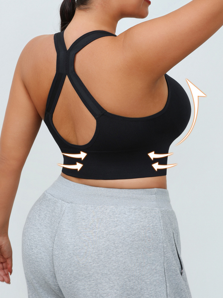Cremallera delantera sujetador deportivo sin anillo de acero a prueba de terremotos se reúne para correr, yoga, chaleco de fitness, ropa interior para mujeres se puede usar fuera image 6