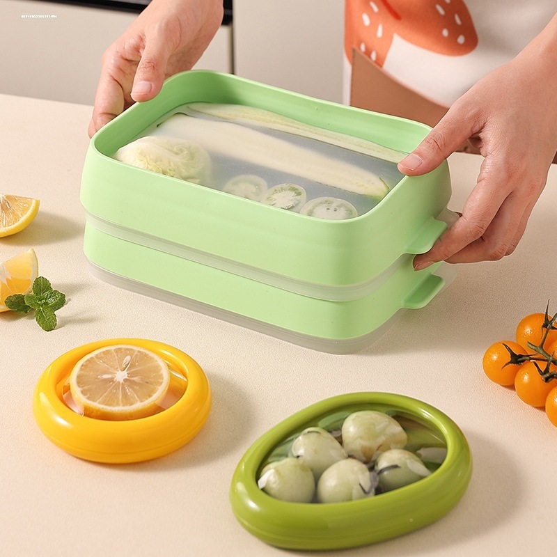 Caja de frutas y verduras, tomate, limón cortado, semi-refrigerado, película TPU, caja de sellado fresco, refrigerador, caja anti-alimentada