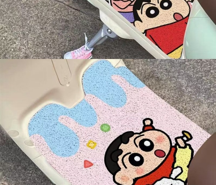 Customized Electric Scooter Cartoon Foot Pads, Custom-Made Wire Loop Pedal Mats, Electric Scooter Dust Removal Pedal Mats, Bring in Wealth and Treasure Cat