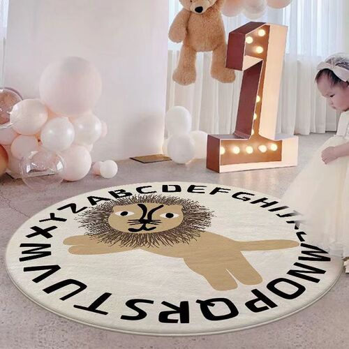 Thick Round Computer Chair Mat Living Room Bedroom Swivel Chair Mat, Study Room Home Office Chair Gaming Chair Foot Mat
