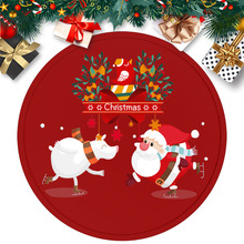 亚马逊圣诞树硅胶树裙垫子圣诞节派对场景树裙垫家用装饰品地垫