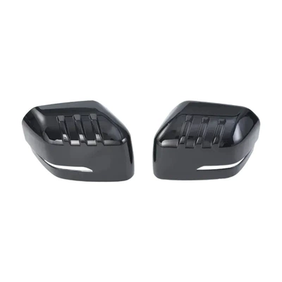 Suitable for 23 Models of Fangchengbao 5: Rearview Mirror, Fuel Tank Cap Sticker, Handle, Tailgate Bowl, Car Logo Black Warrior Modification (Other Automotive Exterior Supplies) - abs-piano-black-reversing-mirror-convex-pattern