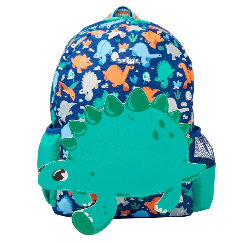 Australia smiggle mochila escolar escuela primaria kindergarten clase grande nuevo dinosaurio dibujos animados bebé mochila bolsa de comida