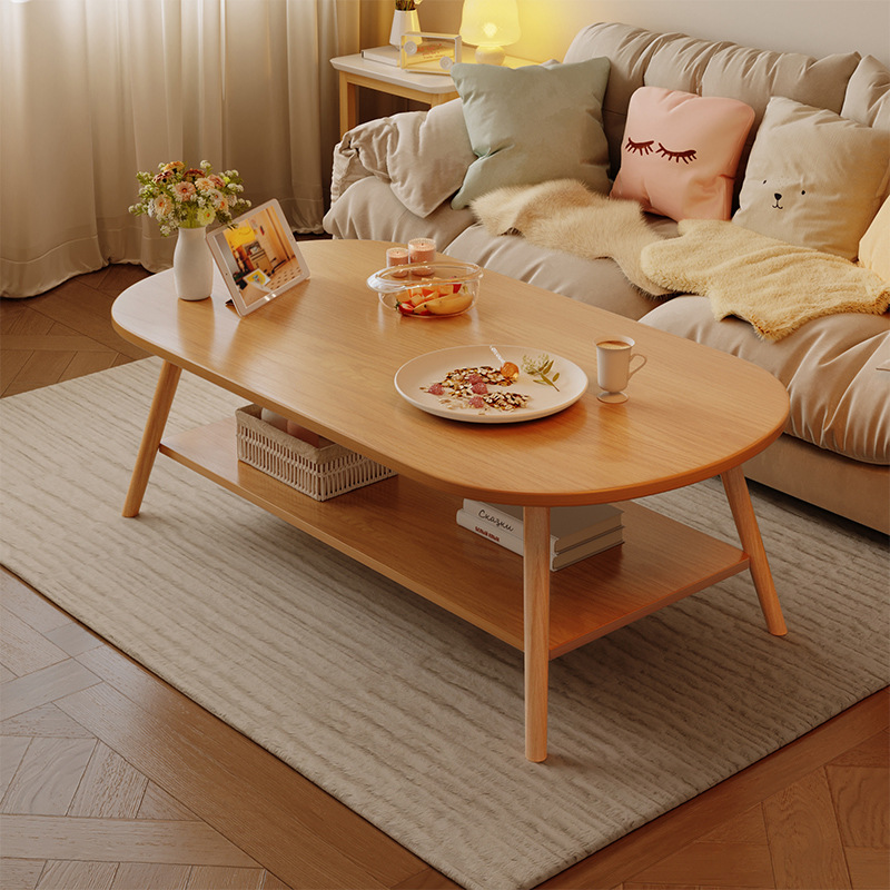 Small Coffee Table for Small Apartment Living Room, Home Balcony Simple Tea Table, Minimalist Rental House Small Table, Bedroom Floor Low Table