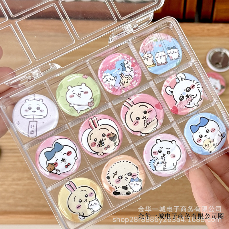 Ins春のアニメバー25mmかわいい手帳素材装飾バッジアクセサリー新カラーミニブローチ|undefined