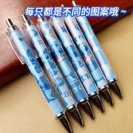 创意按动中性笔卡通速高颜值可爱三丽欧水笔上岸白杆卷纸