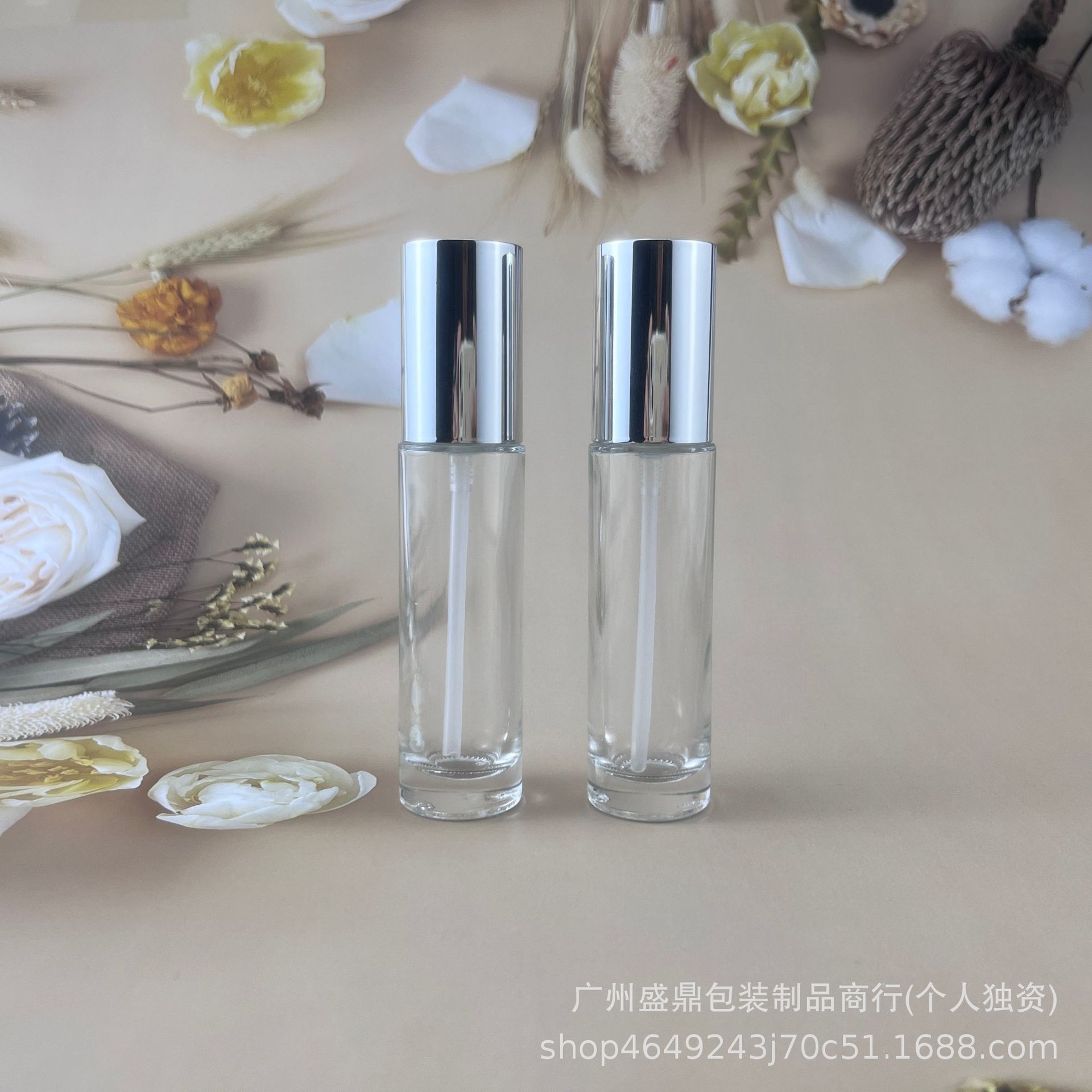 透明喷雾瓶护肤品按压乳液瓶爽肤水30ml化妆品玻璃瓶