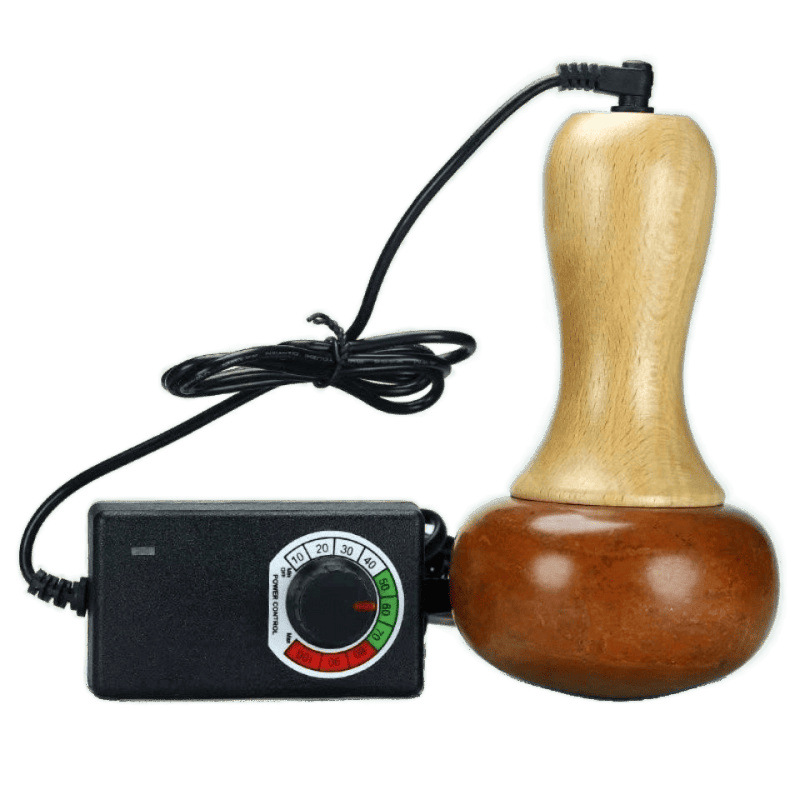 Caliente eléctrico Bianstone instrumento de moxibustión, piedra de energía, piedra plana, masaje, bola de Tai Chi, instrumento de raspado de meridianos, piedra despectiva, olla Fuyang