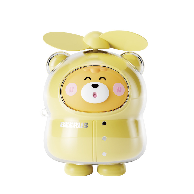 cartoon cute handheld small air fan for students