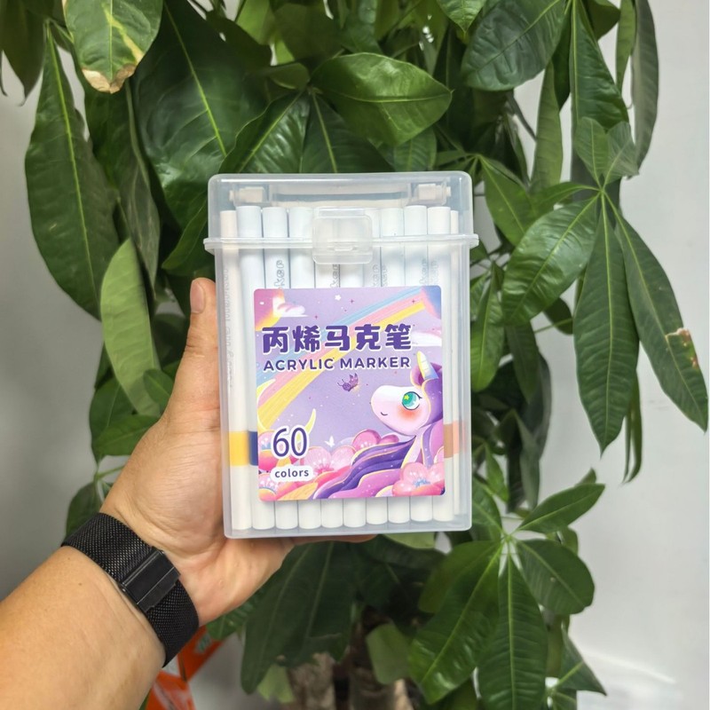 丙烯马克笔 幼儿园美术绘画专用儿童水彩笔不透色可叠色丙烯画笔|undefined
