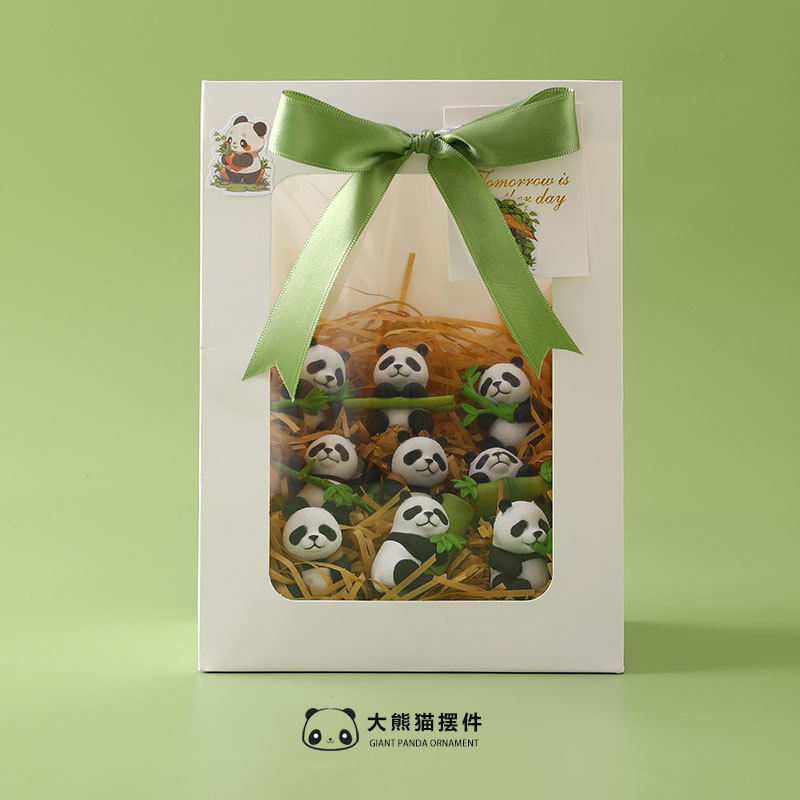 中国风特色伴手礼送老外客户生日礼物小众感原创熊猫元素摆件|undefined
