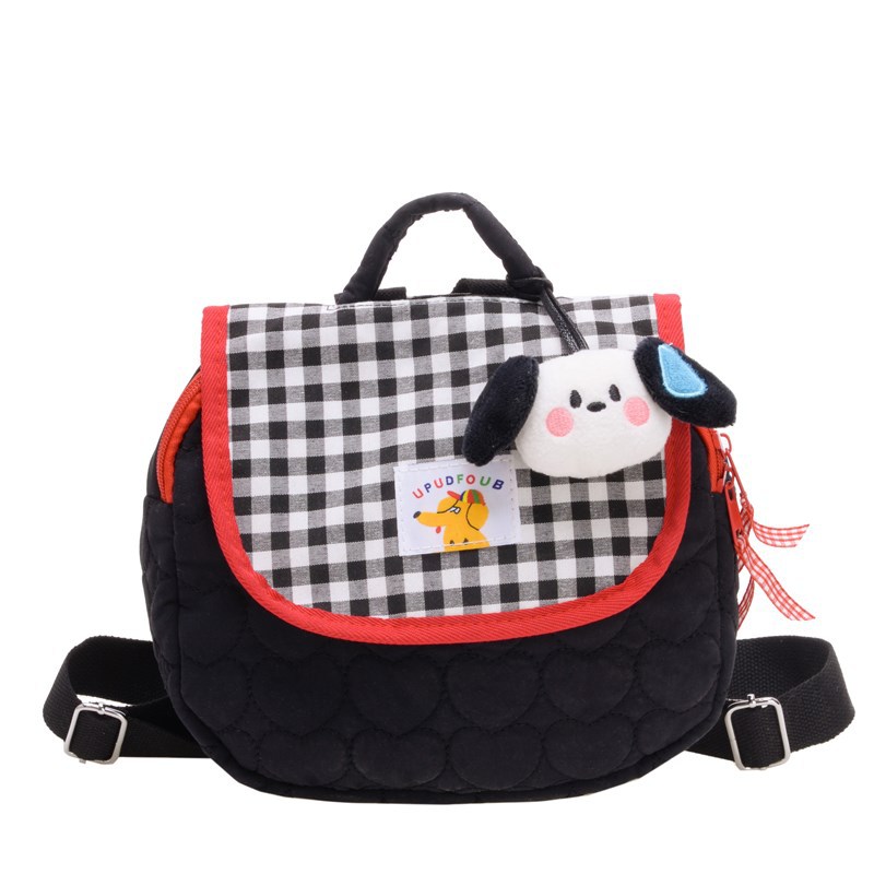 Jardín de infantes bolsas escolares coreanas lindas perros colgantes mochila para padres e hijos nueva mochila infantil de gran capacidad
