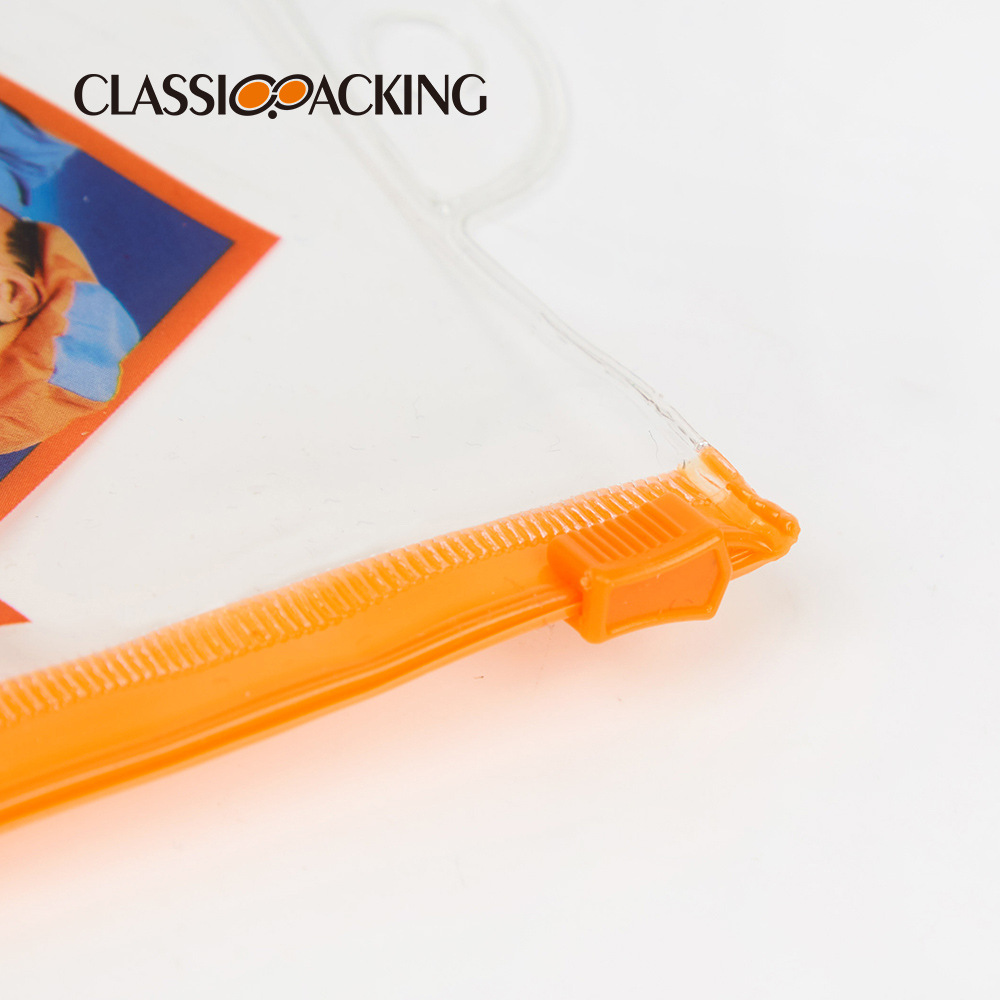 Fábrica al por mayor impermeable PVC plástico bolsa de almacenamiento portátil simple bolsa de lavado transparente a prueba de polvo bolsa de cremallera