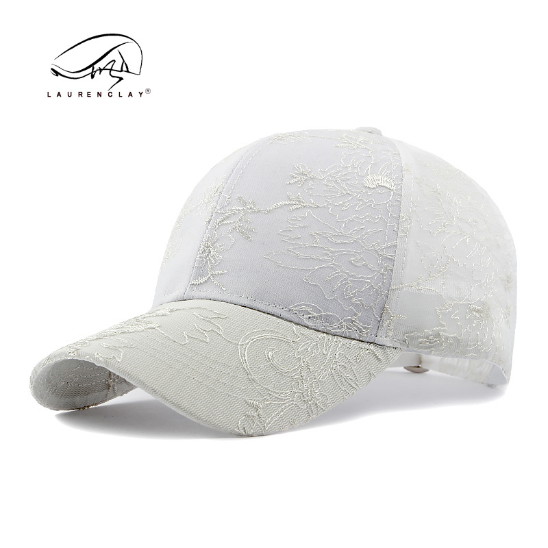 Sombrero de verano de malla de aire china transpirable estilo Han bordado sombrero de béisbol duro viaje de compras sombrero de lengua de pato
