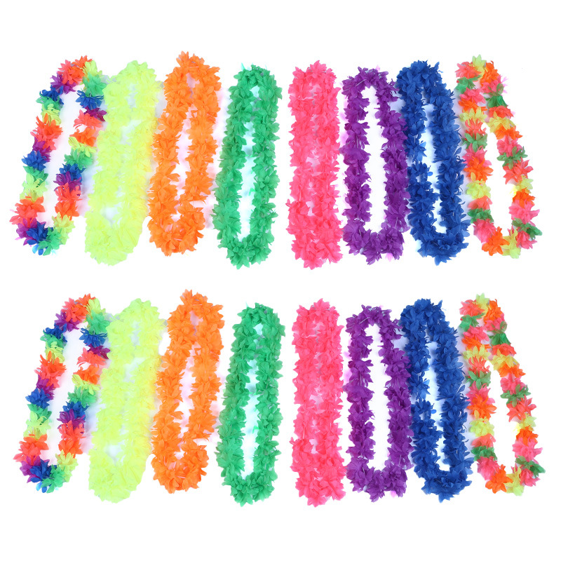 Guirlandas de Hawaii, suministros de fiesta de cumpleaños, decoraciones festivas, diseño de guirlandas, suministro al por mayor