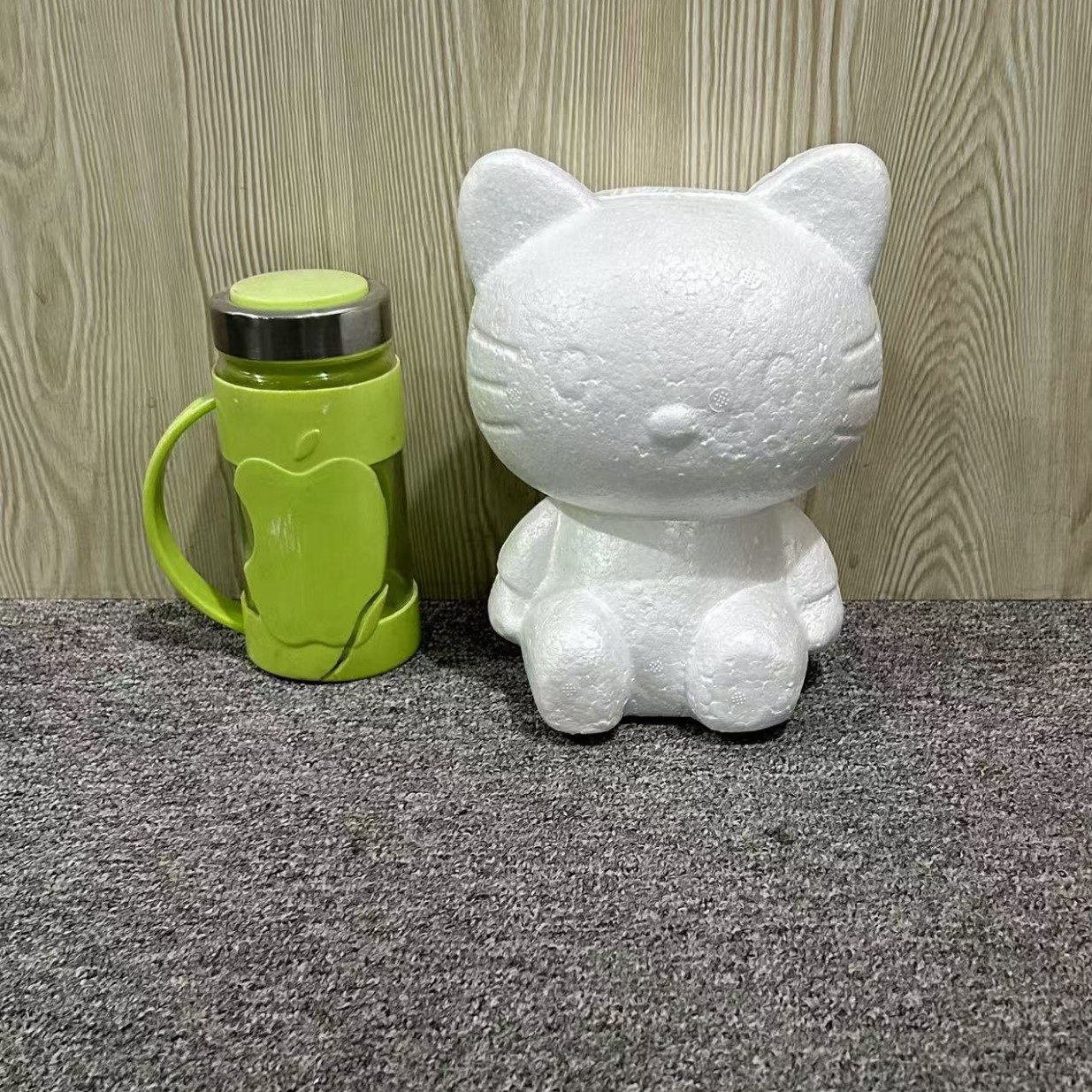 Oso de espuma directo de fábrica blanco DIY material de arreglo floral hecho a mano Día de San Valentín Rosa oso con juguete