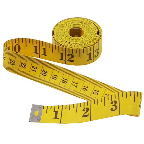3 meter tape measure PVC fiber ruler tailor's ruler measuring tape soft tape measure 300 cm 120 inches portable tape measure yellow