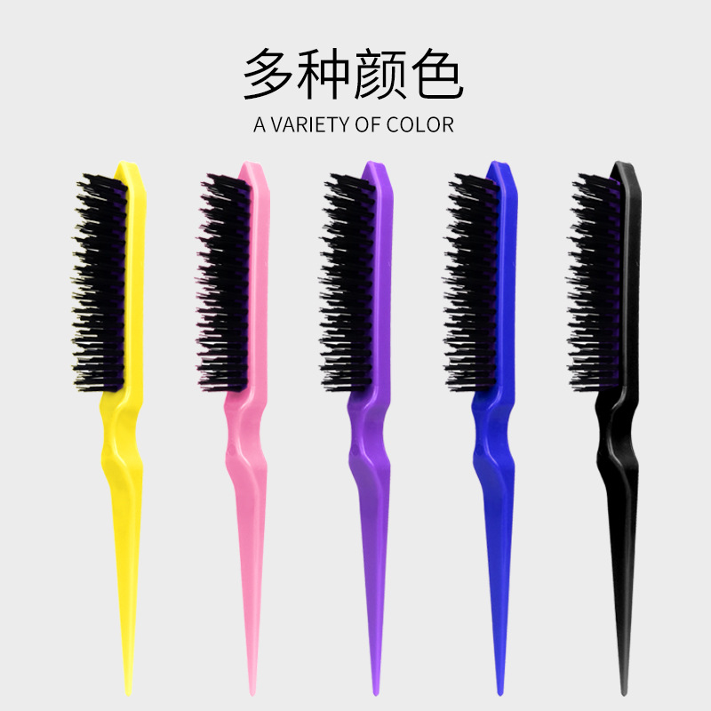 Peine de tres filas peine del pelo peine de la cola puntiaguda peine esponjoso curling peine maquillaje de noche maquillaje peine de plástico bolsa de Peine