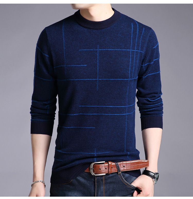 Men's Knitted Long Sleeve Shirt - Style 5