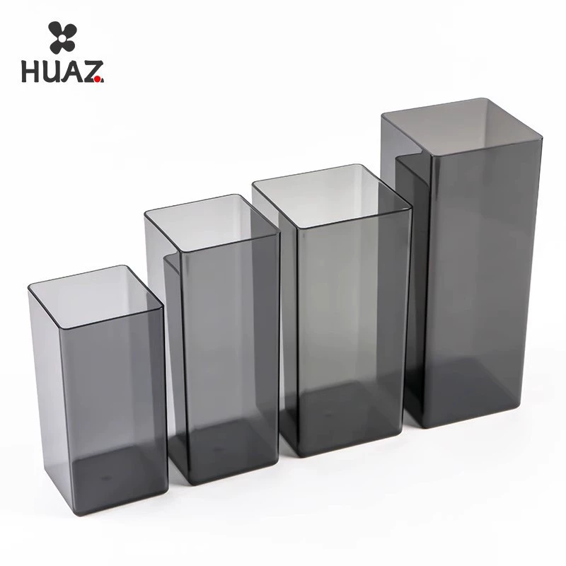 Квадратная ваза прозрачная акрилальная ваза квадратная бочка простой витрина витрины