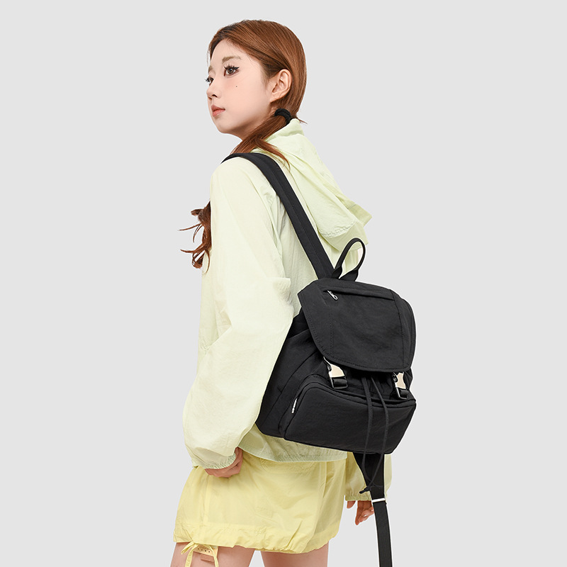 Casual simple mochila de damas, mochila deportiva de acondicionamiento físico, viaje ligero, bolsa de viaje de gran capacidad para mujeres