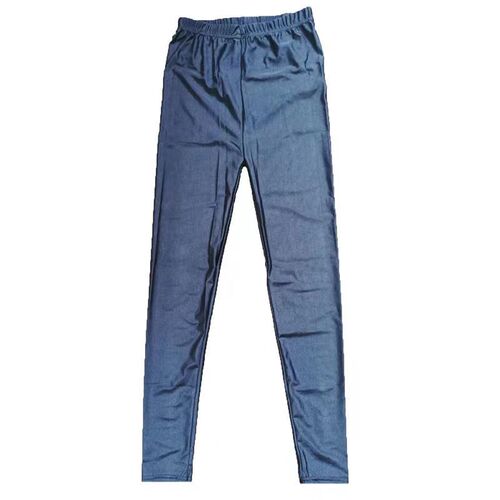 Nine-quarter spring shiny casual high-waist elastic yoga pants for women, wearable slimming nine-quarter candy-colored leggings