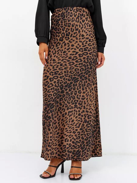 silky long skirt