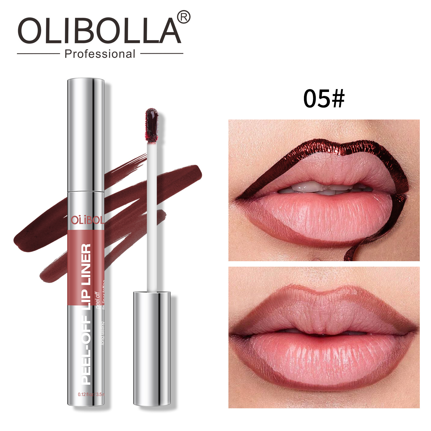 Explosión transfronteriza olibolla 8 colores mate peel lipstick duradero impermeable fácil de colorear lápiz de rayado de labios