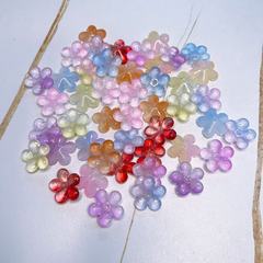 22mm混色捷克琉璃五瓣花手工diy古风发簪发钗装饰品材料