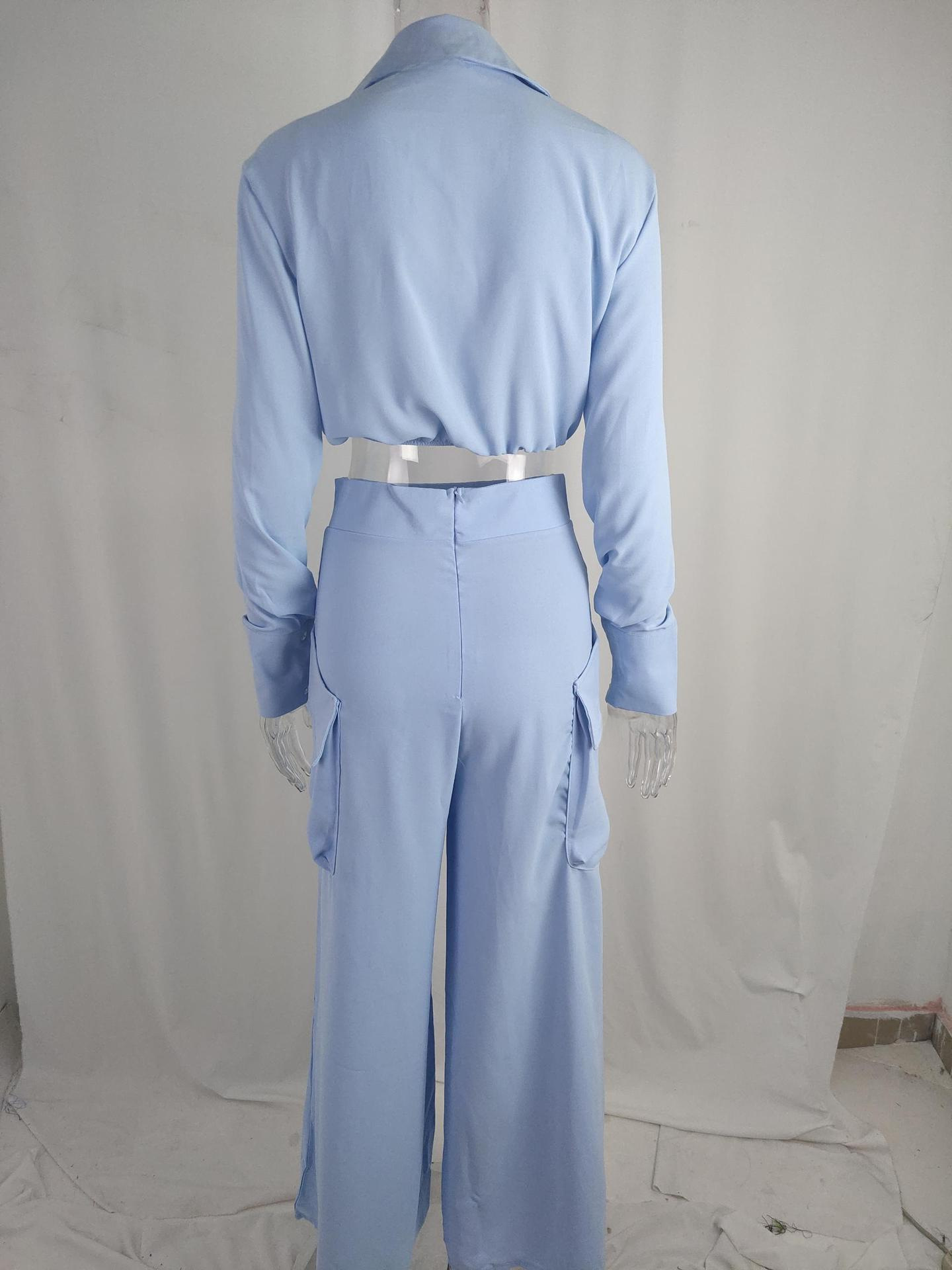 Stijlvolle dames pantalon set elegante casual pak trendy_voghion.com