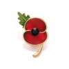 Red drip oil poppy broiler chest flower British remembrance day souvenir