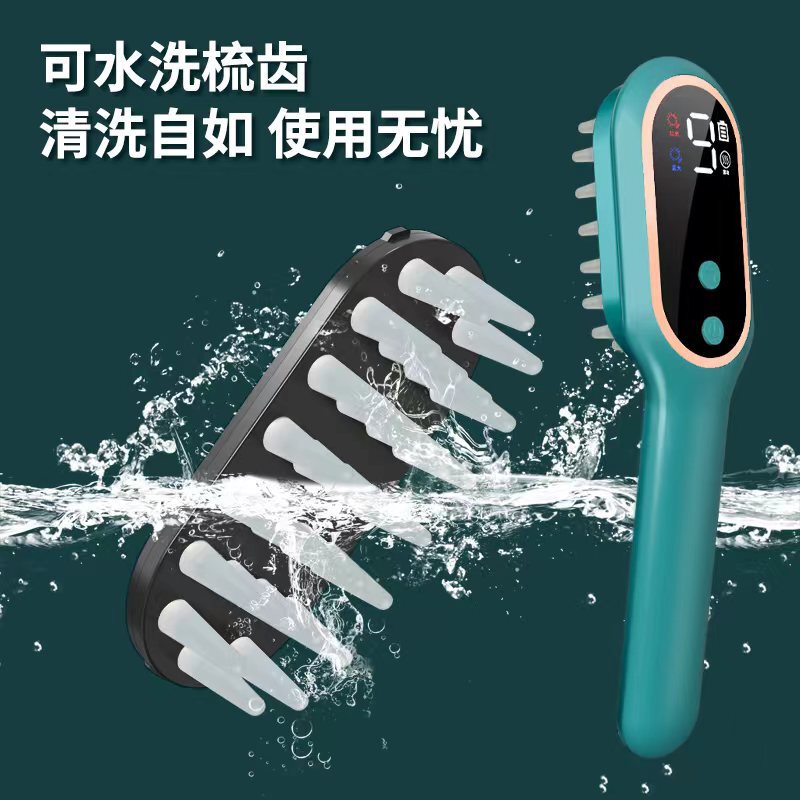 クロスボーダー電気マッサージ櫛頭マッサージ器頭皮経絡櫛光治療櫛脱保健髪ケア櫛|undefined