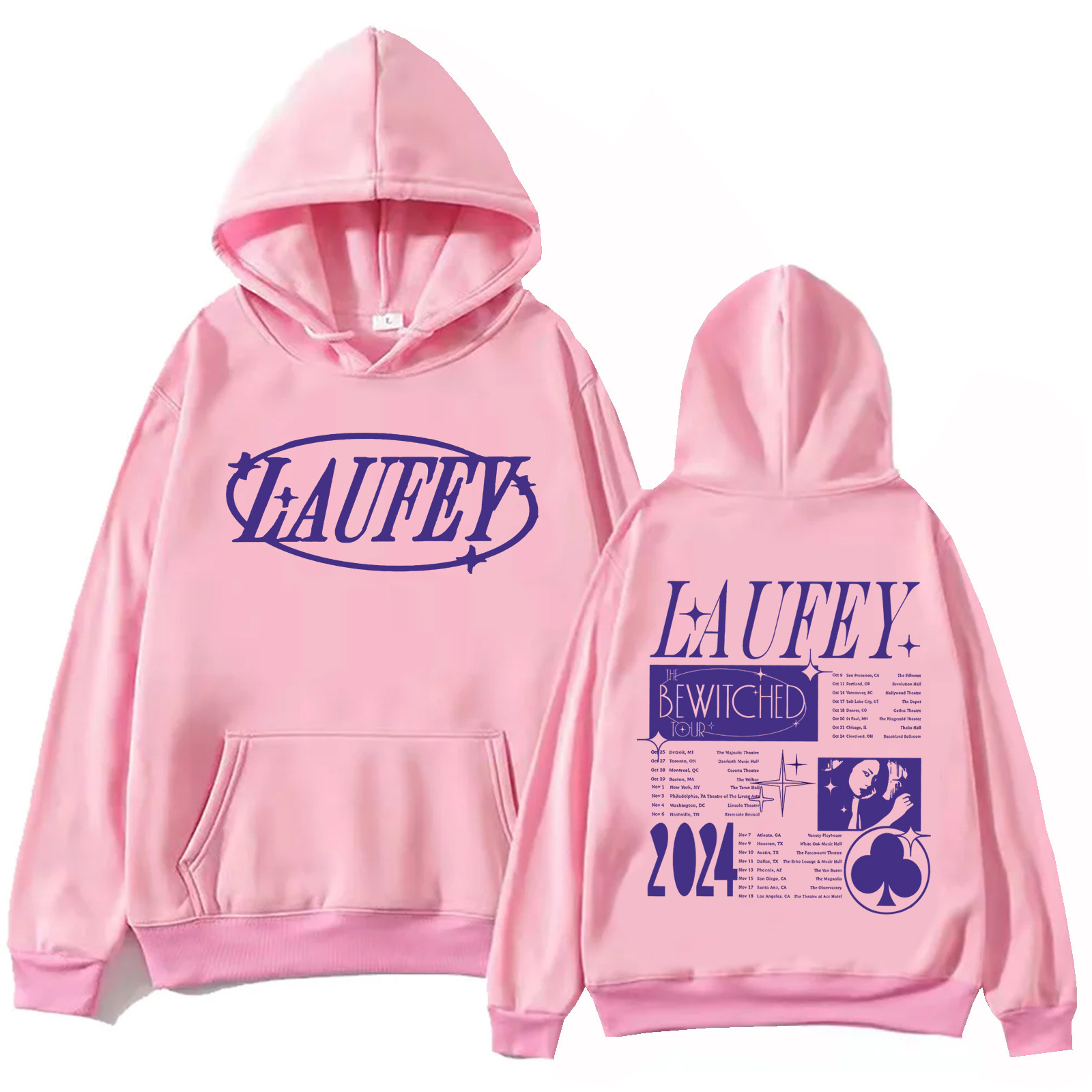 Laufey Tour 2024 Hoodie Harajuku Hip Hop Pullover Top Man
