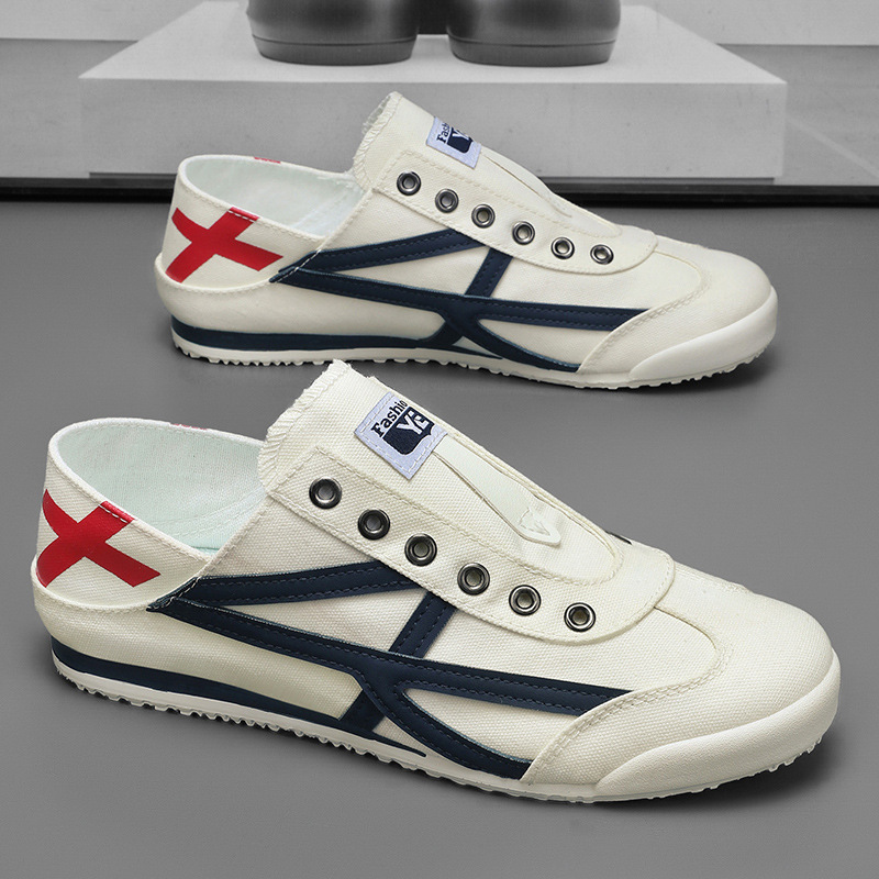 Men's Shoes, Casual Tiger Shoes, Low-Top Sneakers, Breathable Canvas Shoes, Men's Driving Shoes, Forrest Gump Shoes