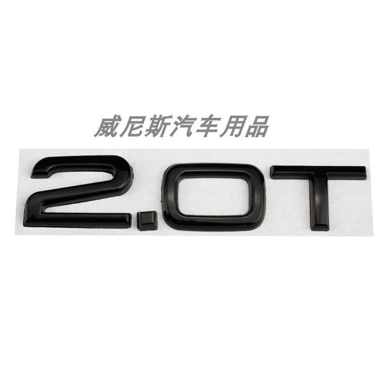 Suitable for Audi A4 A5 A6 A7 Q5 Q7 W12 car stickers, 3.6 4.2 displacement badges, 2.0T 1.8T 3.0T car emblems