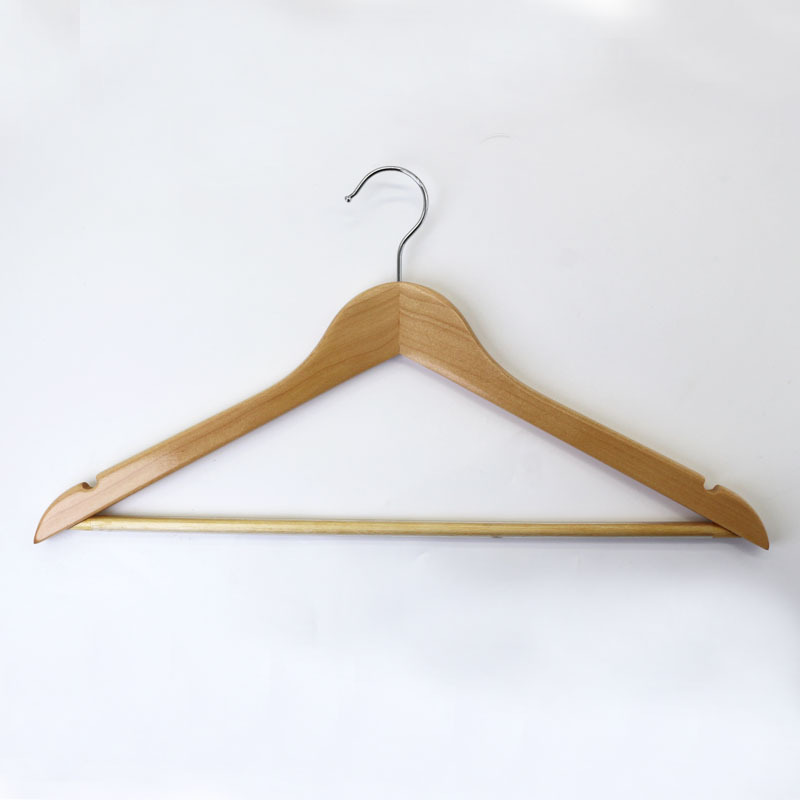 우드 컬러 1.5cm 원형봉 옷걸이