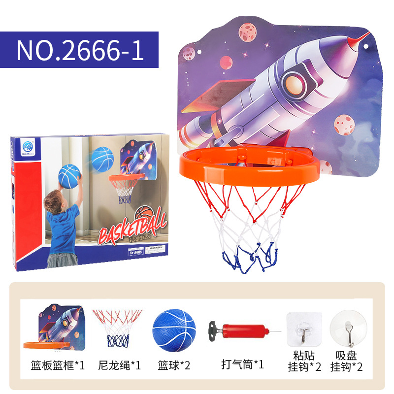 Exportación transfronteriza de ocio infantil con iluminación tipo pared tablero de baloncesto sin perforación marco juguetes deportivos interiores y al aire libre
