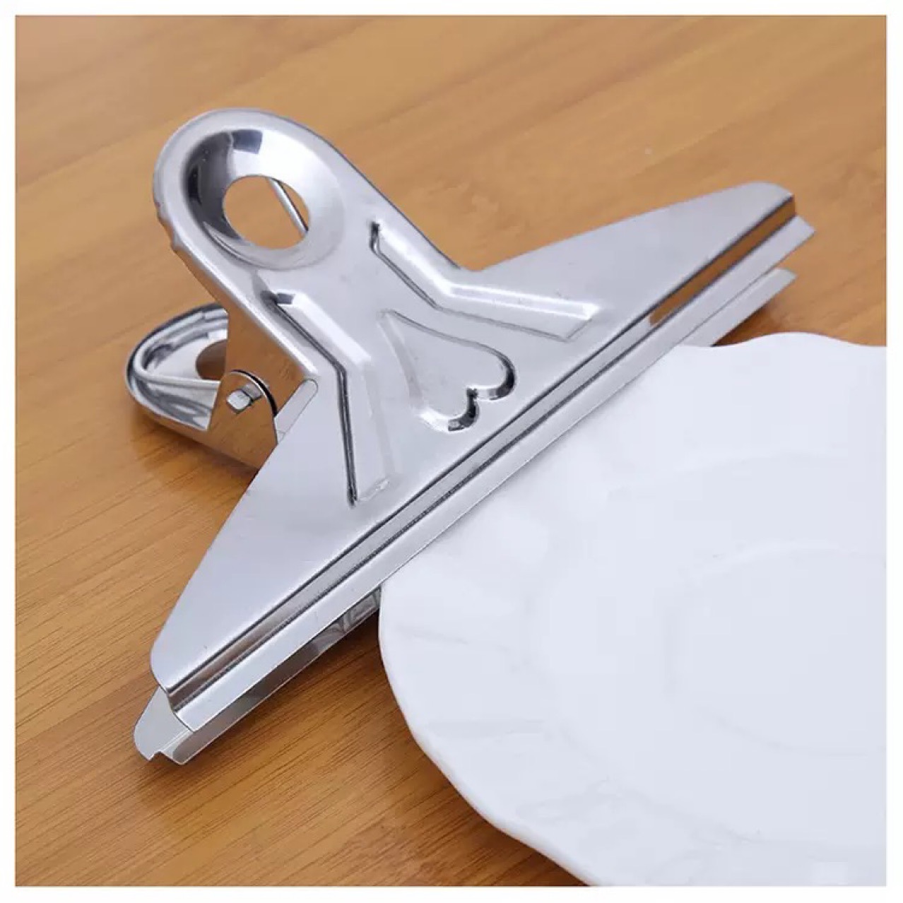 一元店办公文教发票铁夹 约15cm长票夹书夹日常桌面用品夹书夹