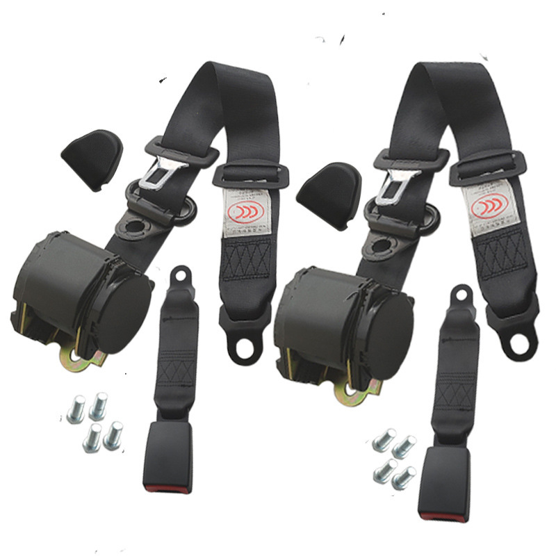 Belt Universal for: Universal Car seat belt - k3-galvanized-3-meters-30cm-fully-enclosed-webbing-base-screws-two-sets