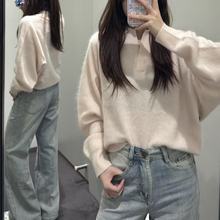 CS女装 休闲版型半开翻领羊绒针织衫2025秋季新品1289007001