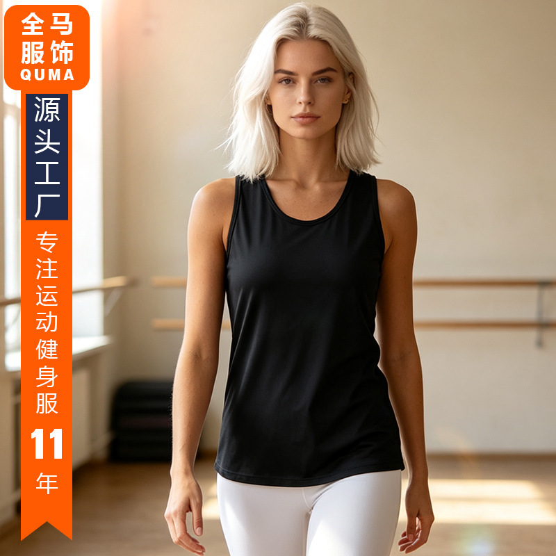 F8225 women's yoga vest is suitable for both indoor and outdoor sports, sweat-absorbent and breathable, suitable for running, casual wear, marathon, and fitness activities