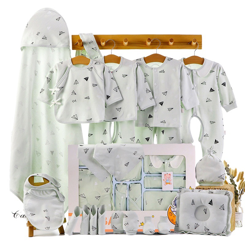 Baby clothes gift box newborn suit male and female baby autumn and winter supplies one month one hundred days gift wholesale