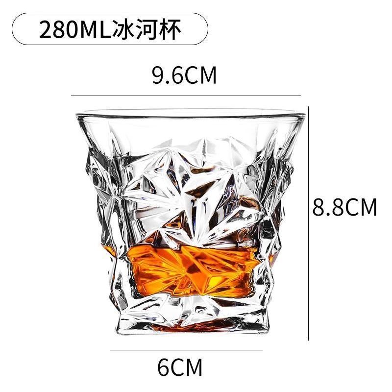ウイスキー杯水晶ガラスヨーロッパ式の強い杯はビールの杯のガラスのコップのバーの洋式の杯の酒の器具を厚くします。|undefined