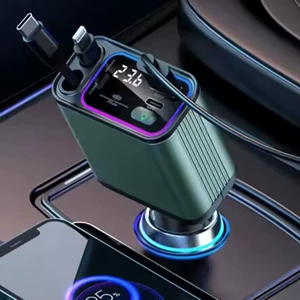 Gc08 geri çəkilən kabelli Pd65W sürətli şarj cihazı, Huawei və Apple üçün
