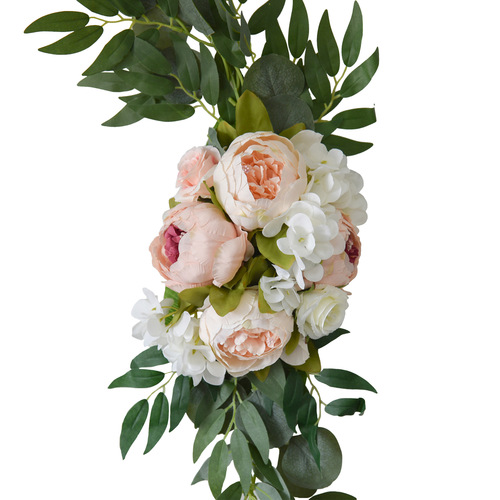 Wedding Decor Set 936 Artificial Flowers Rose Peony Welcome Wedding Guest Sign Arch Doorframe Mural