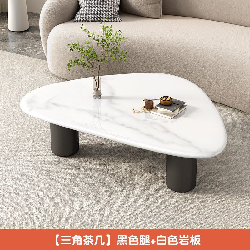 Tabla de té de vidrio templado tabla de roca pequeña sala de estar doméstica moderna simple red tabla de té goteo de agua