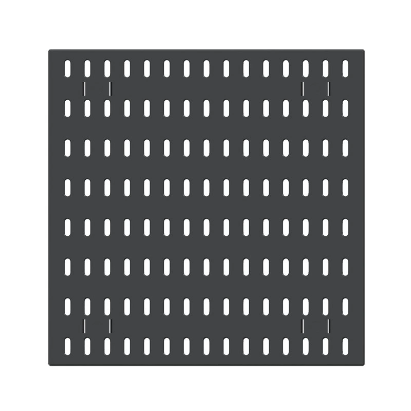 Perforated pegboard kitchen wall panel, modular thickened panels with accessories, white/black