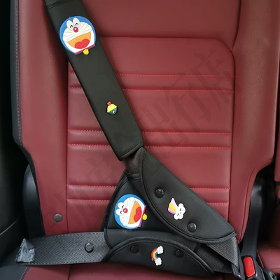 Seat belt shoulder pad | Seatbelt Adjuster Anti-Neck-Strangling Shoulder Pad - black-jingle-cat-suit